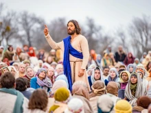 Jonathan Roumie portrays Jesus in the series "The Chosen"
